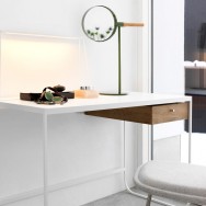 Tati desk by Mats Broberg and Johan Ridderstråle and Me mirror by Mathias Hahn