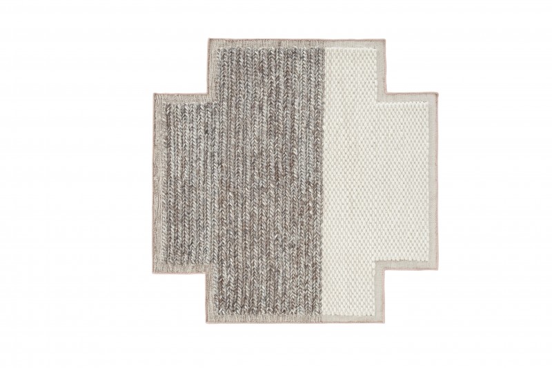 ivory-plait rug square