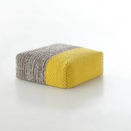 yellow-plait pouf