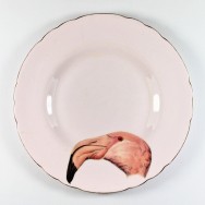 flamingo head plate by yvonne ellen