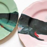 whale plate by yvonne ellen
