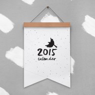 flying birds calendar by the paper bird society