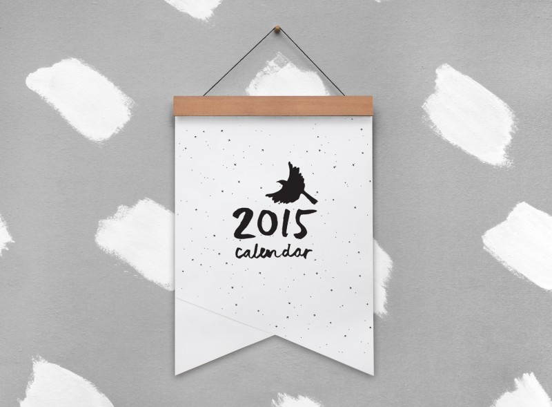 flying birds calendar by the paper bird society