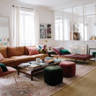 Morgane Sézalory, Paris apartment. Living room.