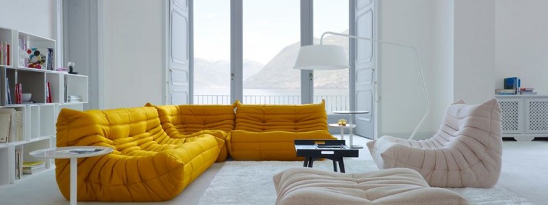 bright yellow togo by ligne roset