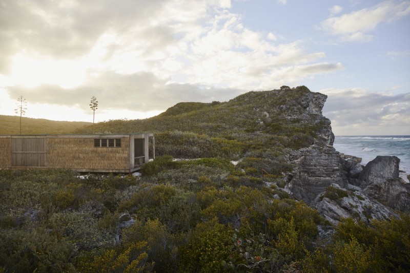 A pared down cabin on Eleuthera island, designed as an off the grid retreat.