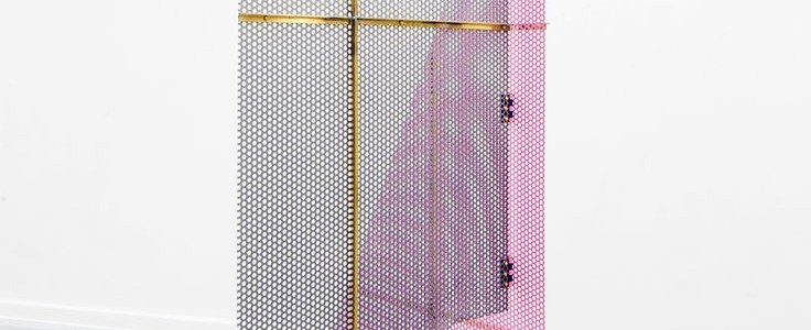 eva berendes - perforated sheet metal, brass, lacquer - 185 x 107 x 65 eva berendes - perforated sheet metal, brass, lacquer - 185 x 107 x 65